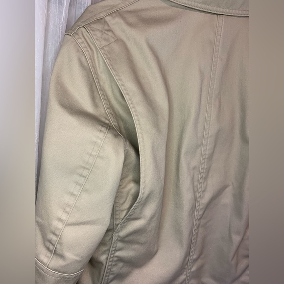 Duluth Trading Mens ORIGINAL “Fire Hose Presentation Jacket"  in Desert Khaki - Picture 4 of 9